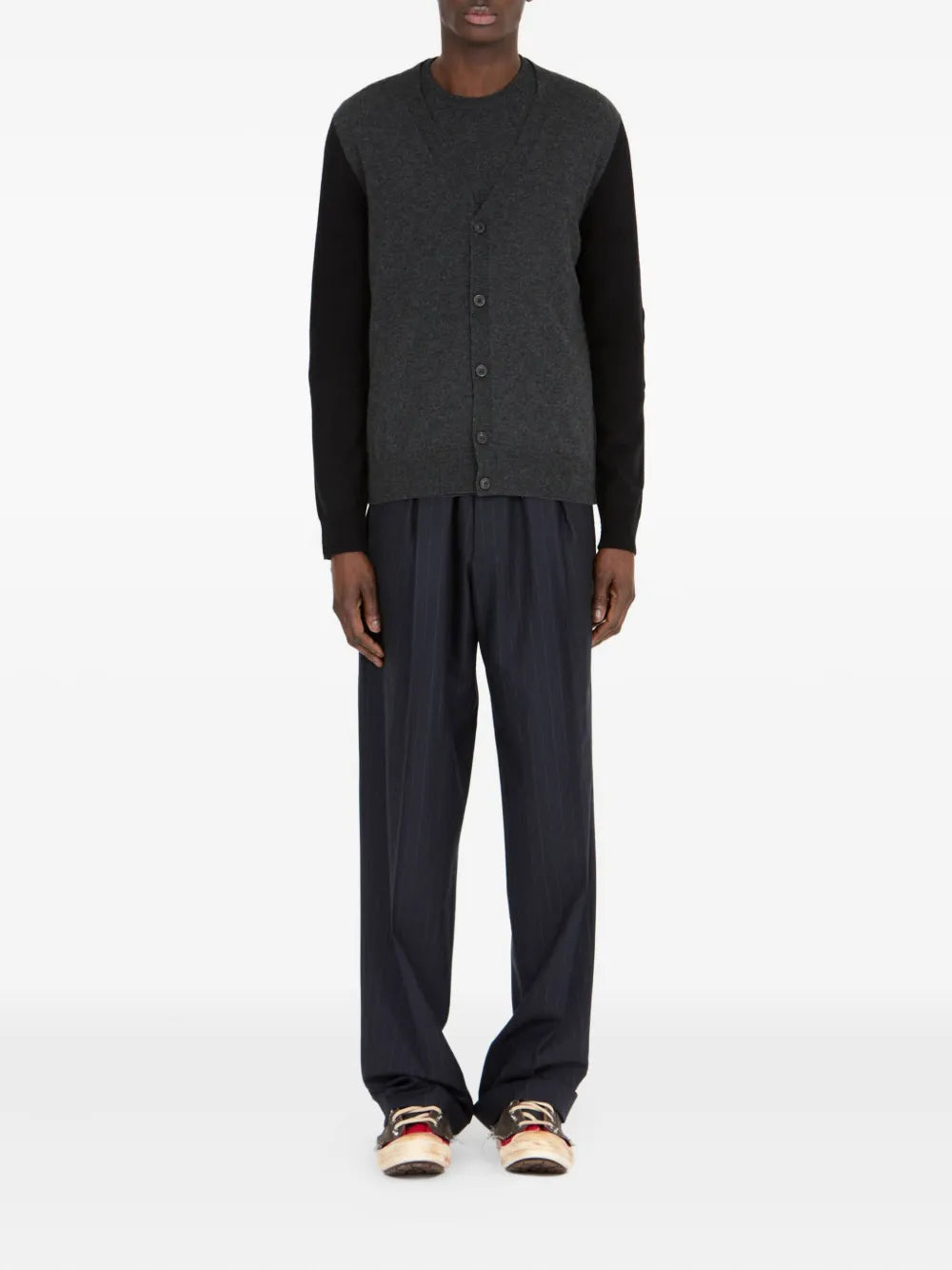Maison Margiela cárdigan con botones - Gris - imagen 2