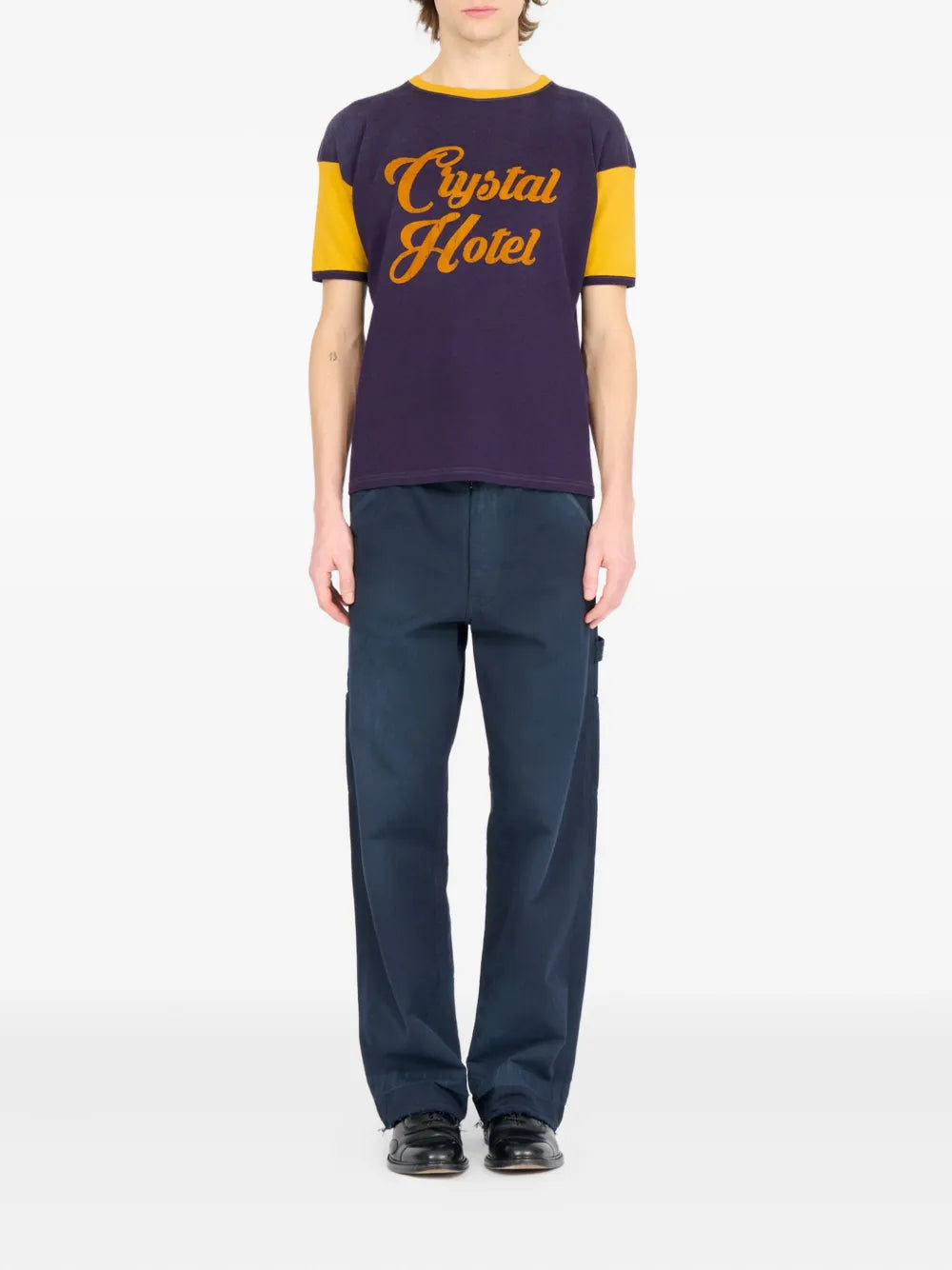 Maison Margiela playera con eslogan estampado - Morado - imagen 2