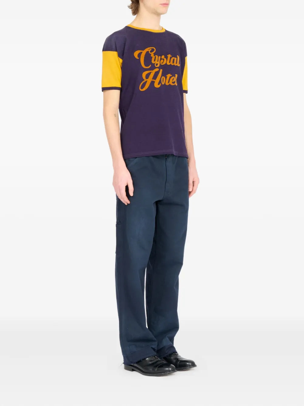 Maison Margiela playera con eslogan estampado - Morado - imagen 3