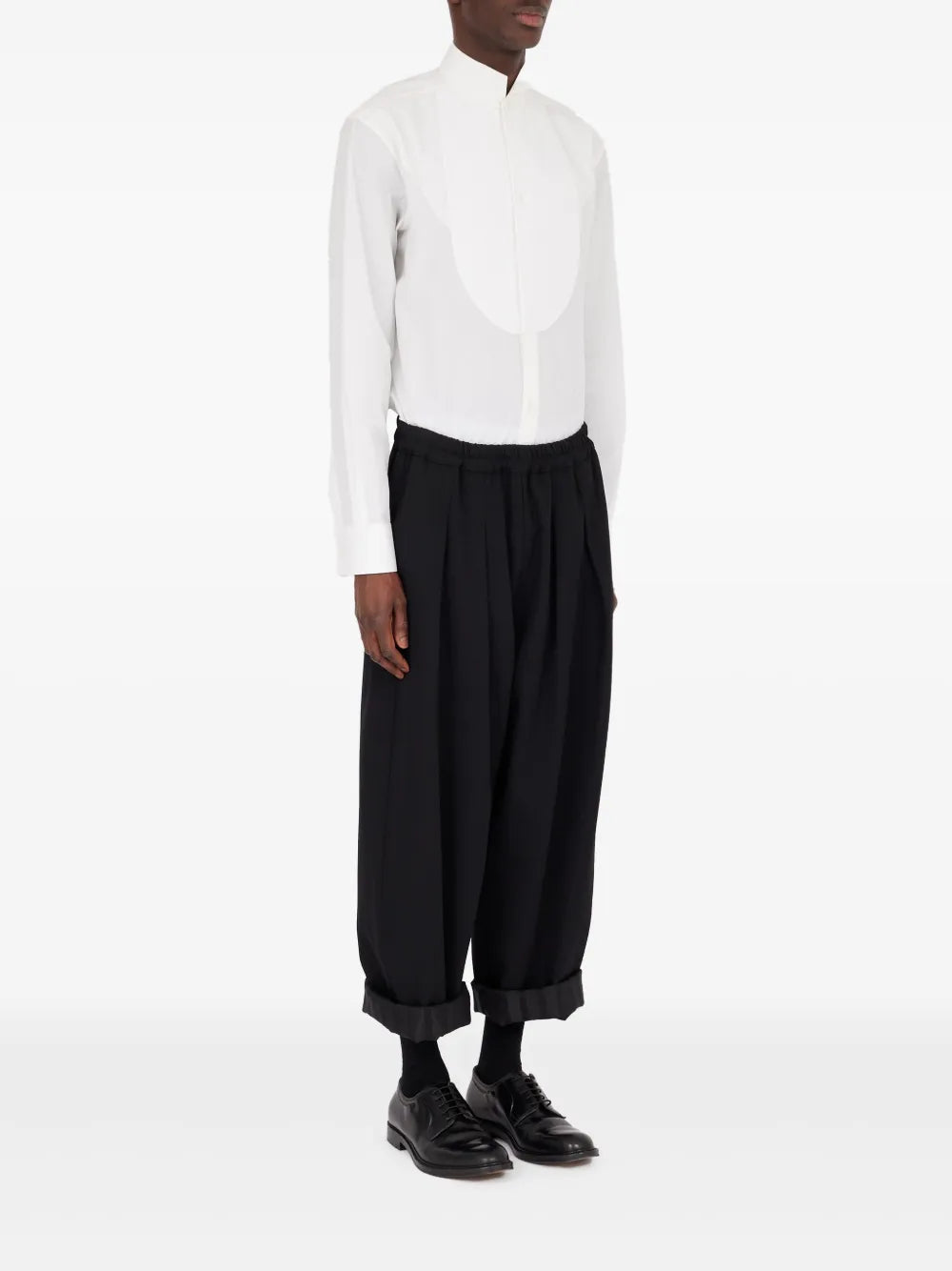 Maison Margiela pantalones con dobladillo vuelto - Negro - imagen 2