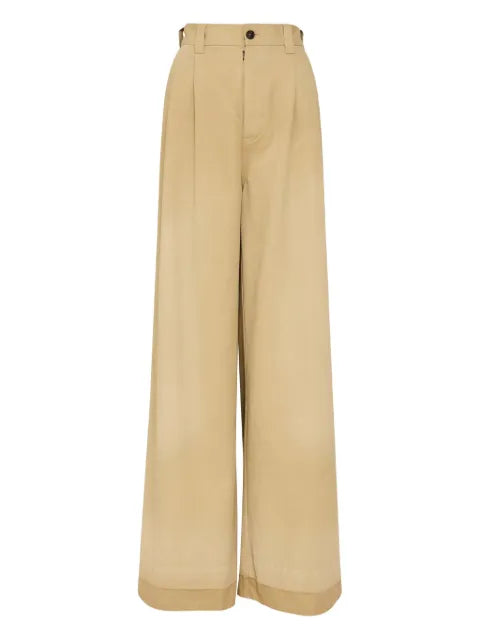 Maison Margiela pantalones de vestir anchos - imagen 1