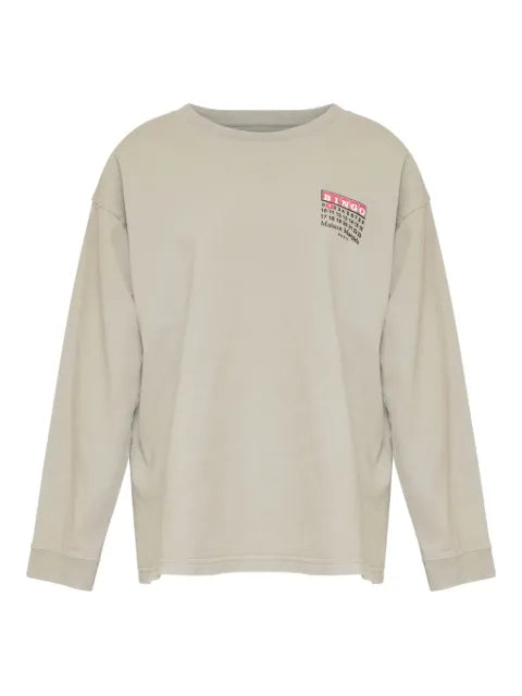 Maison Margiela playera manga larga con números estampados - imagen 1