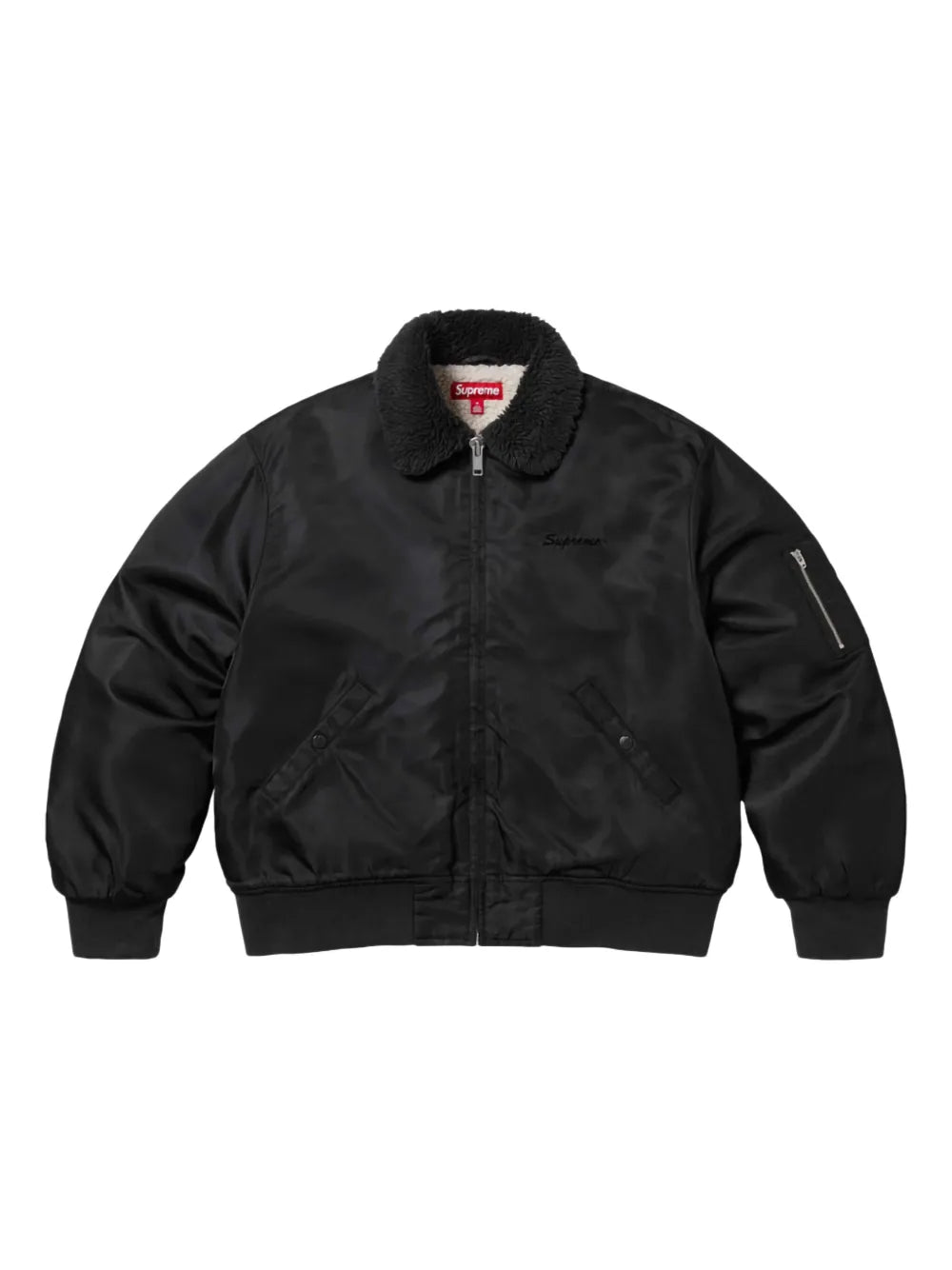 Supreme chamarra bomber AOI - Negro - imagen 1