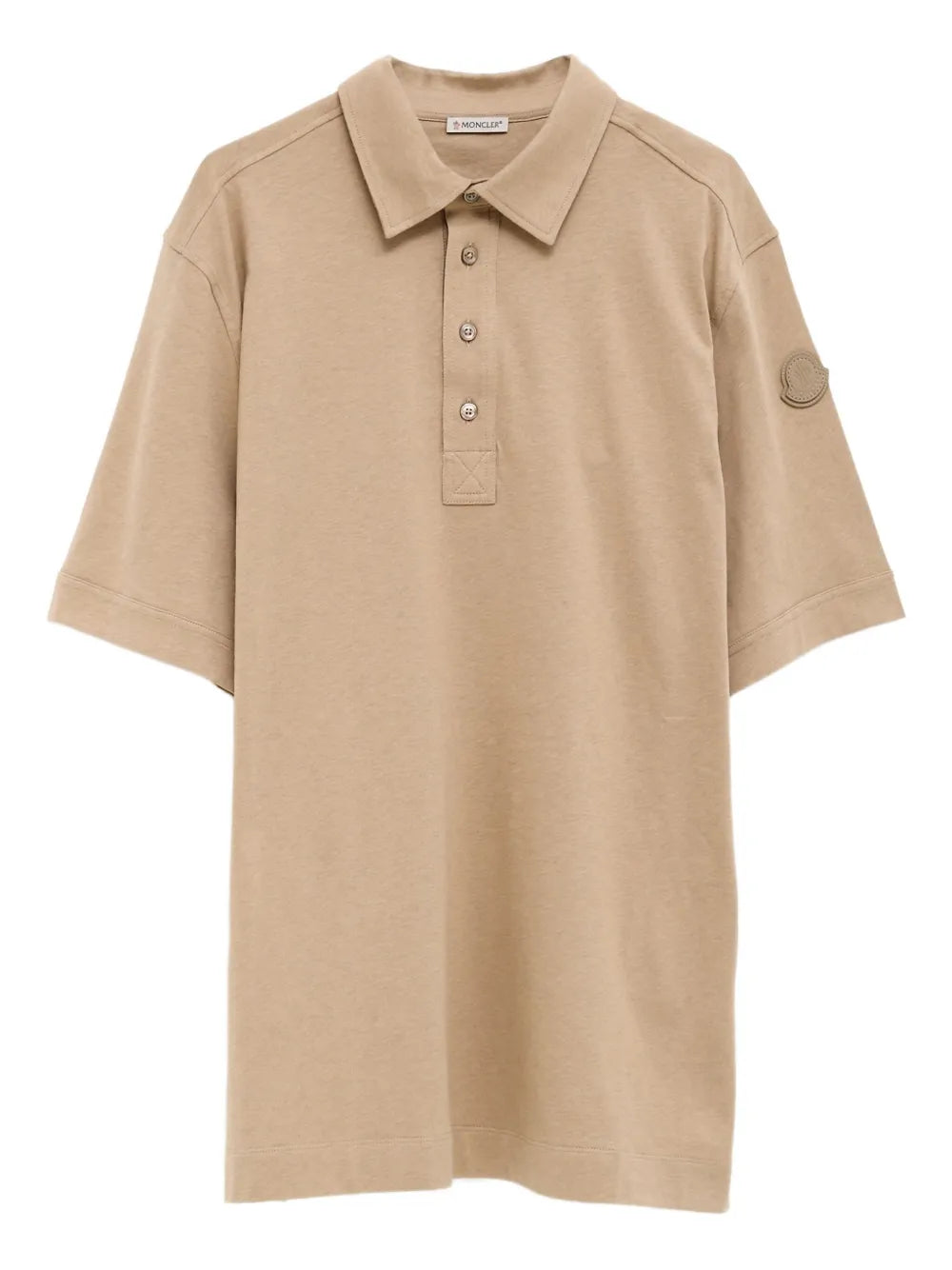 Moncler playera tipo polo con parche del logo