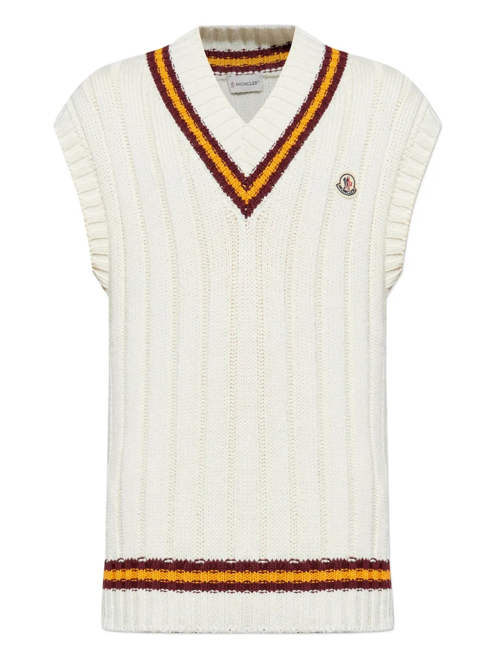 Moncler chaleco con cuello en V