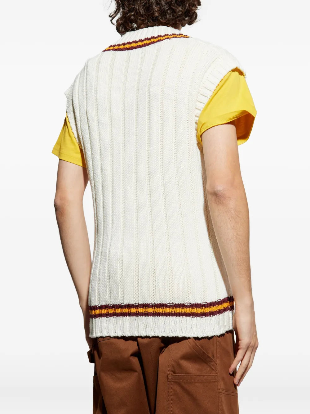 Moncler chaleco con cuello en V