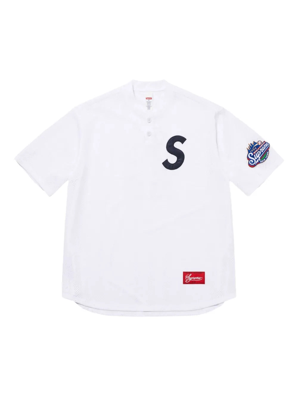 Supreme top S Logo Henley - Blanco - imagen 1