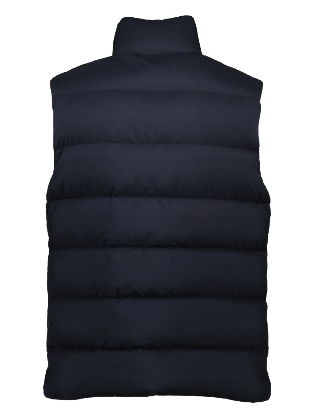 Moncler chaleco capitonado con placa del logo