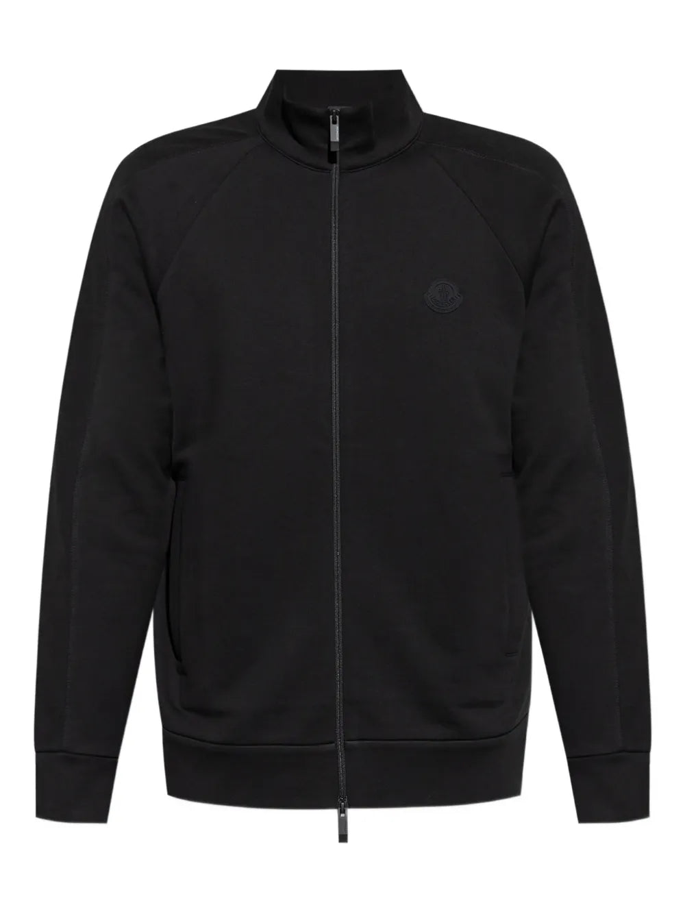 Moncler sudadera con parche del logo y cierre