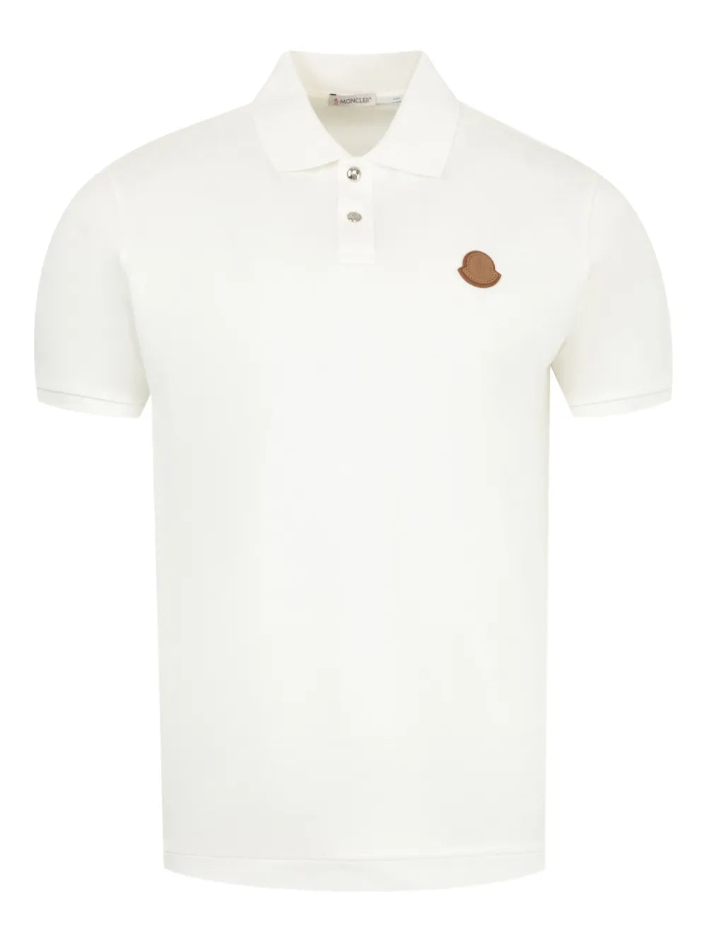 Moncler playera tipo polo con parche del logo