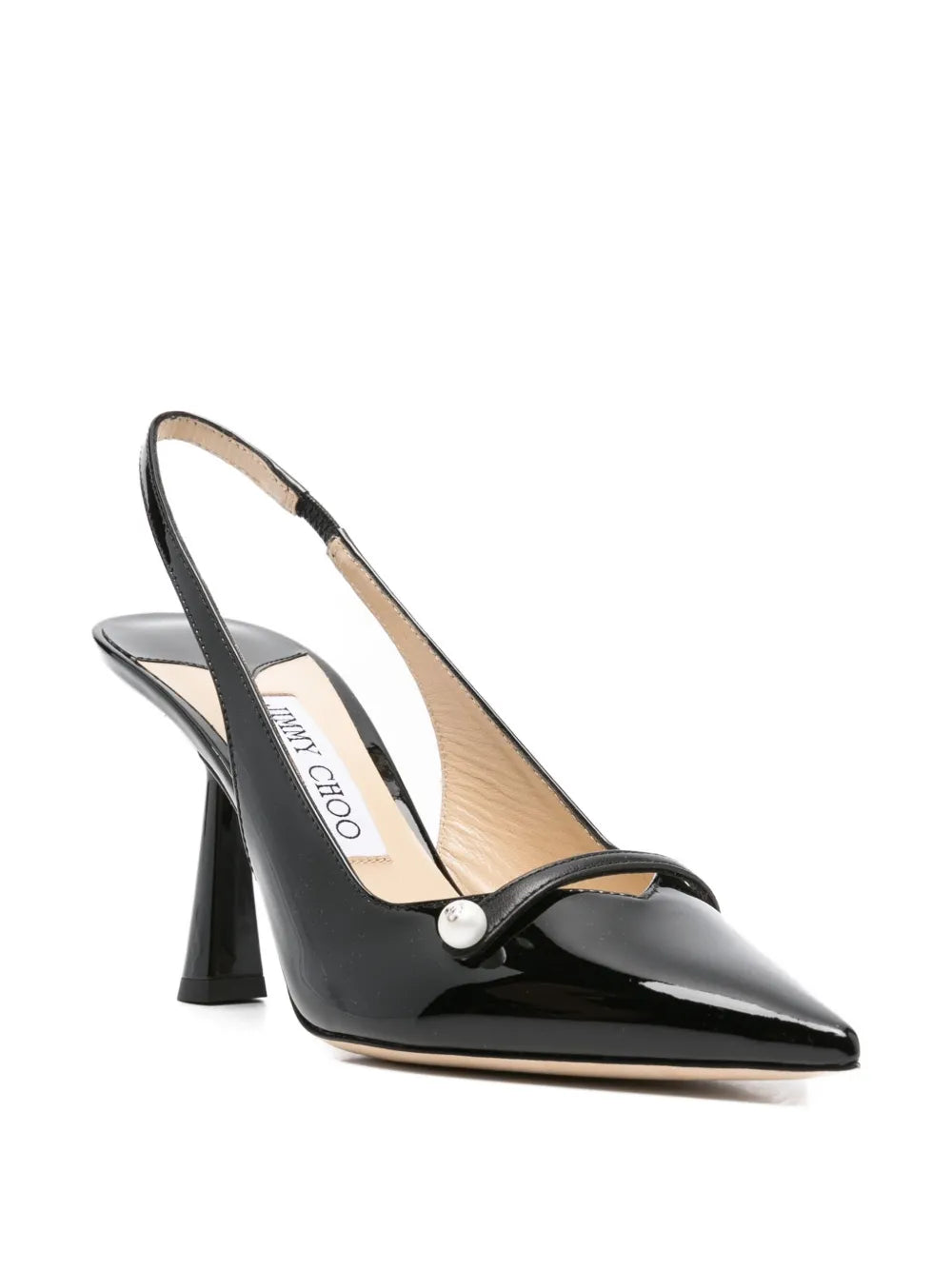 Jimmy Choo zapatillas Amita de piel con tira trasera y tacón de 85mm