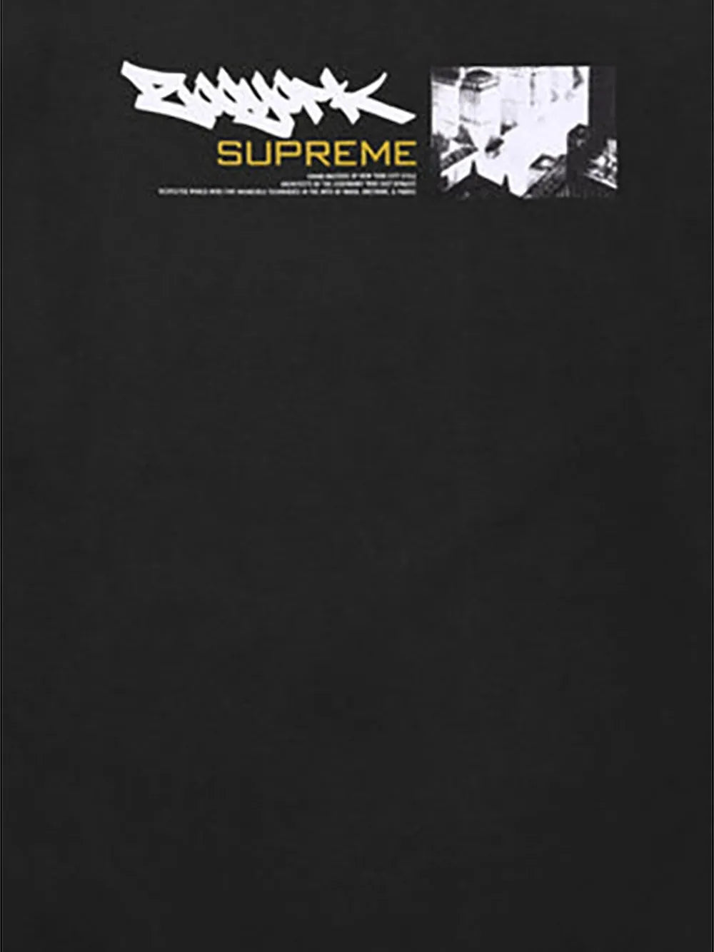 Supreme playera Zoo York Dynasty SS 25 - Black - Negro - imagen 2