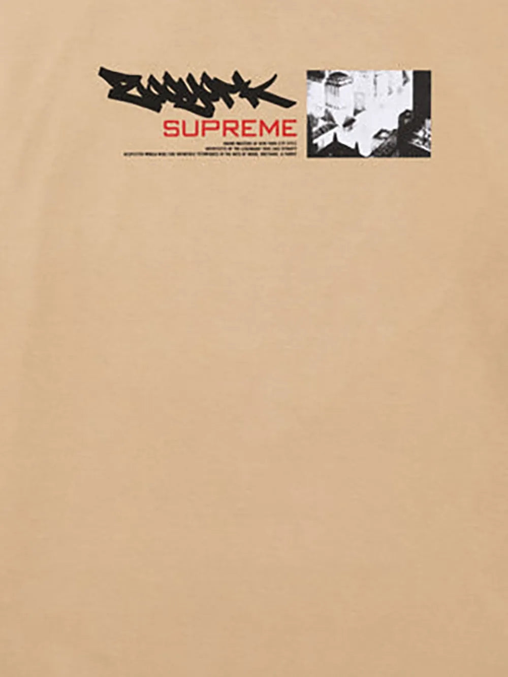 Supreme playera Zoo York Dynasty SS 25 - Beige - Neutro - imagen 2