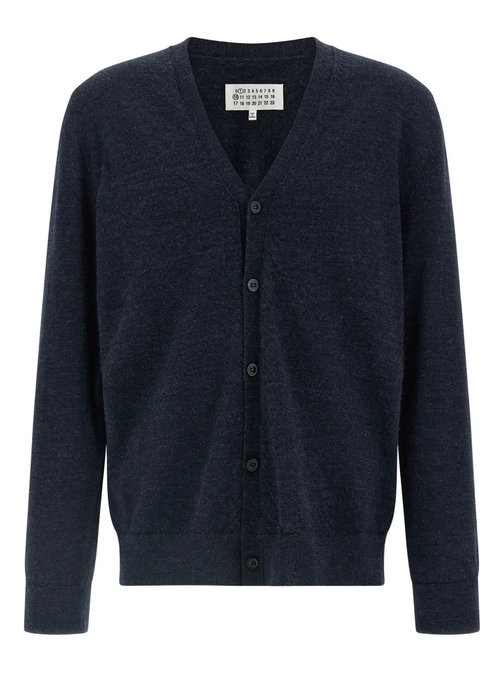 Maison Margiela cárdigan con parche en los codos - Azul - imagen 1