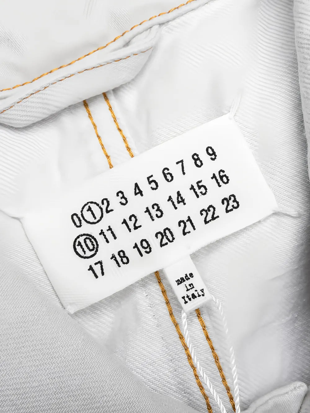 Maison Margiela chamarra de mezclilla - Blanco - imagen 3