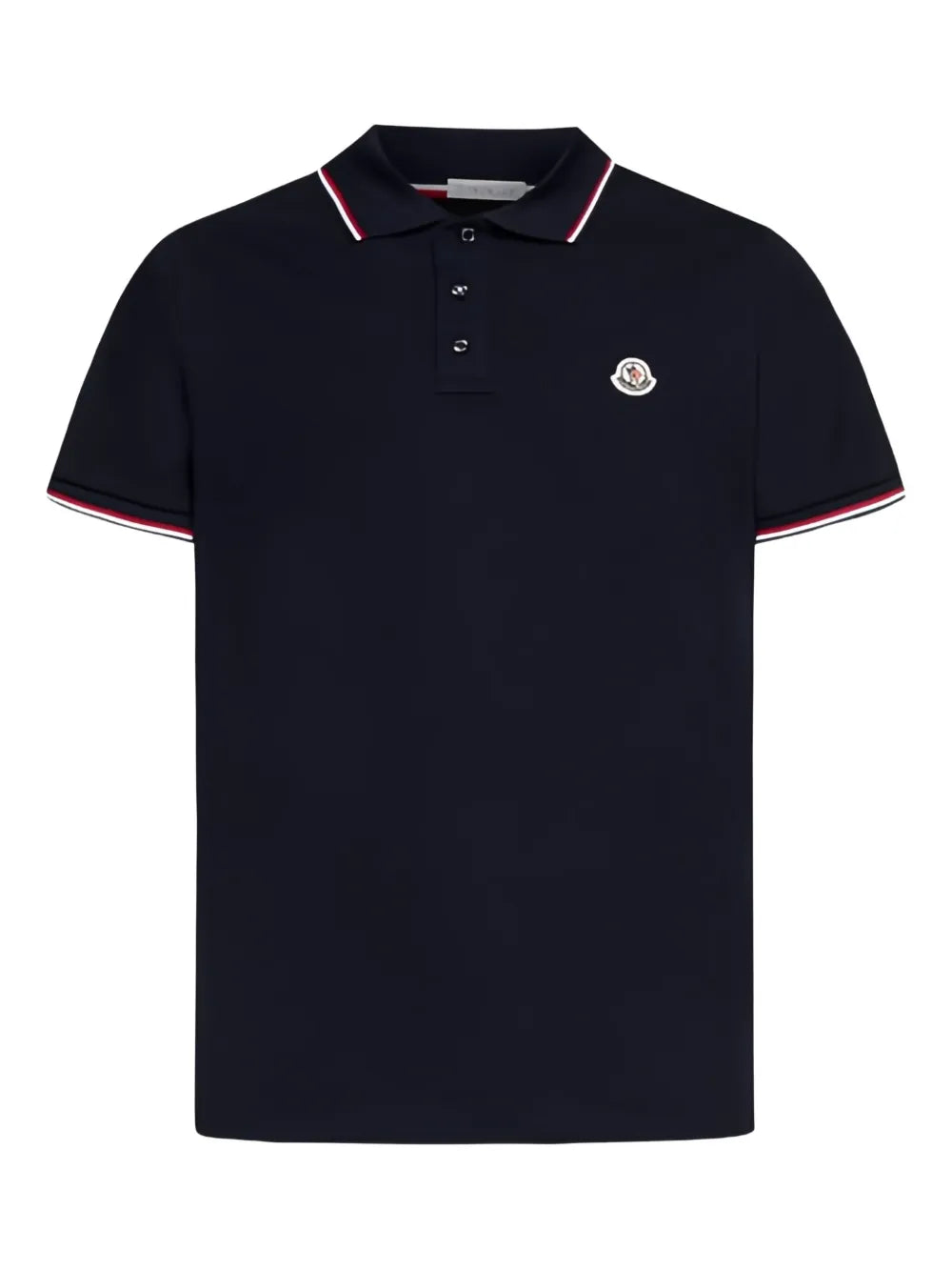 Moncler playera tipo polo de piqué