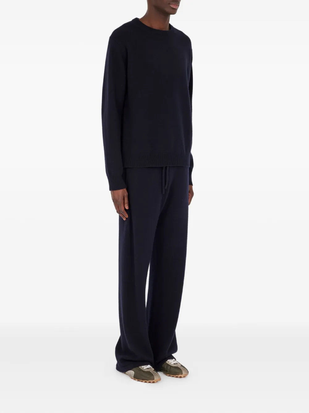Maison Margiela suéter de cachemira con cuello redondo - Azul - imagen 4