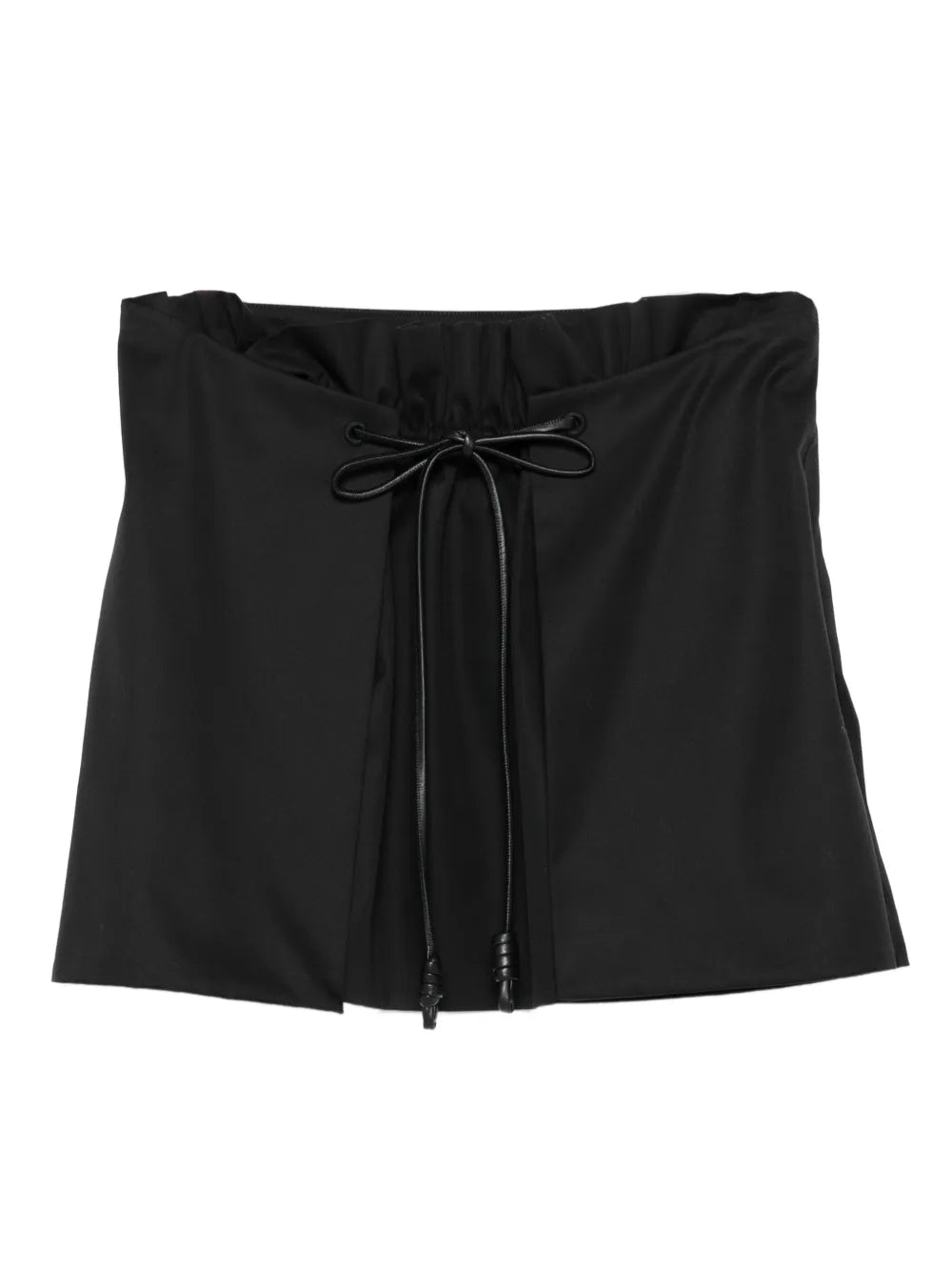 LOEWE falda corta con cordones en la pretina