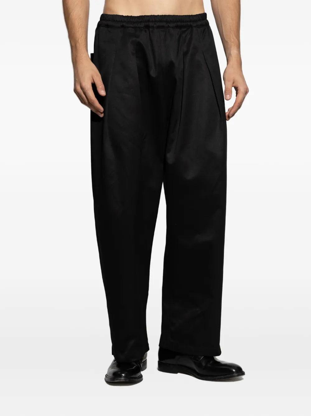 Maison Margiela pantalones con cordones y pliegues - Negro - imagen 3