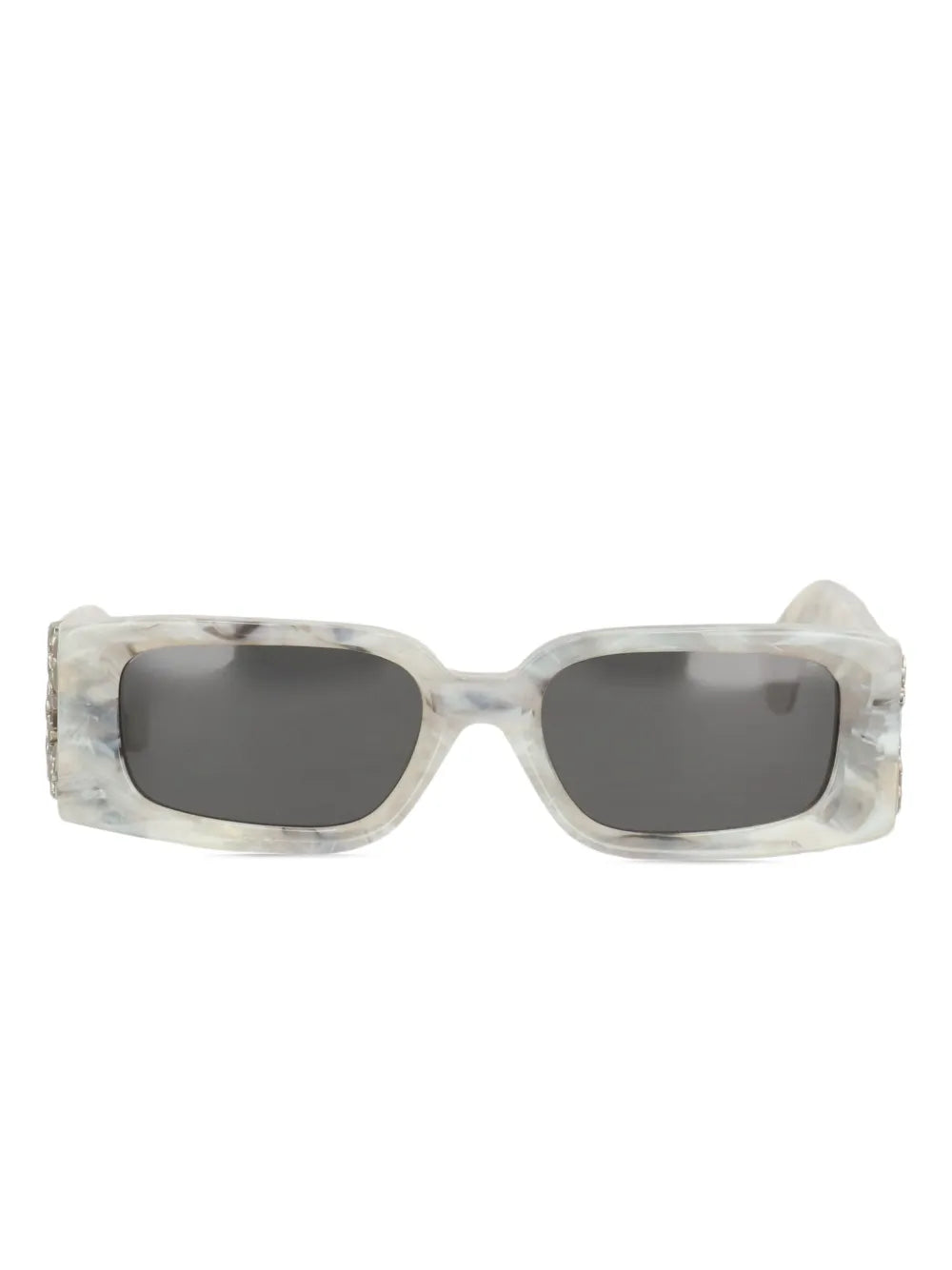 Off-White lentes de sol con efecto marmoleado