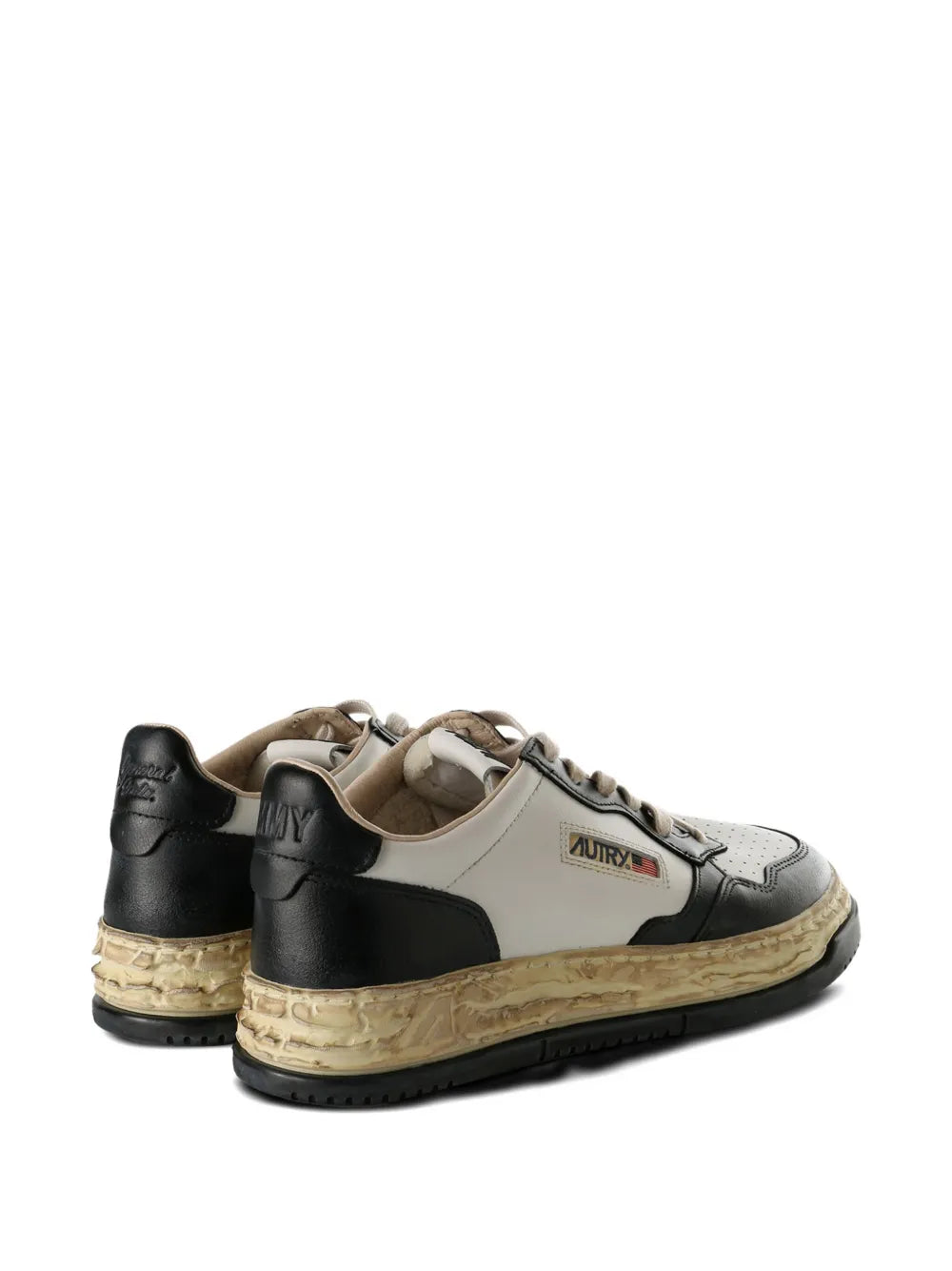 Maison MIHARA YASUHIRO x Autry leather-panelled platform sneakers - blanco