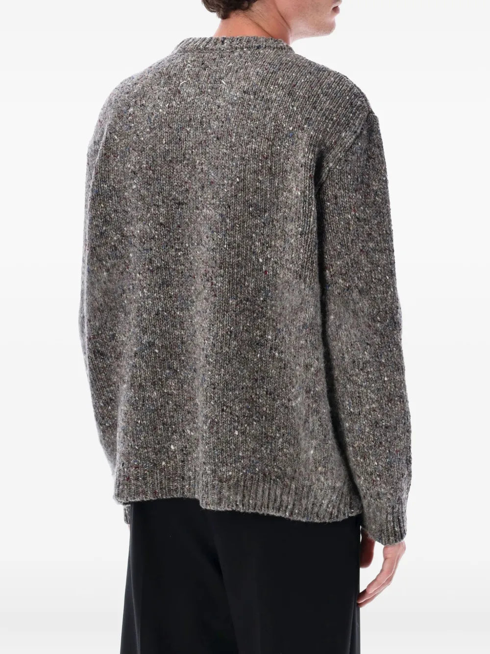 Maison Margiela suéter con cuello redondo - Gris - imagen 2