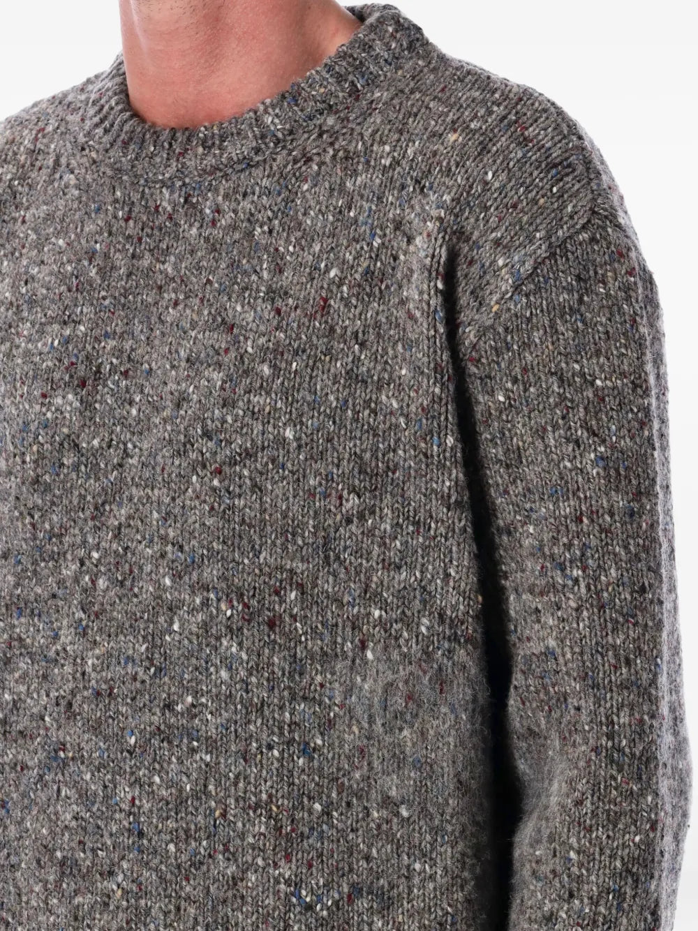 Maison Margiela suéter con cuello redondo - Gris - imagen 3