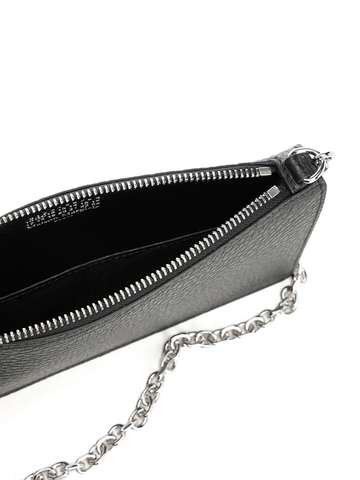 Maison Margiela cartera con cadena y cierre - Negro - imagen 4
