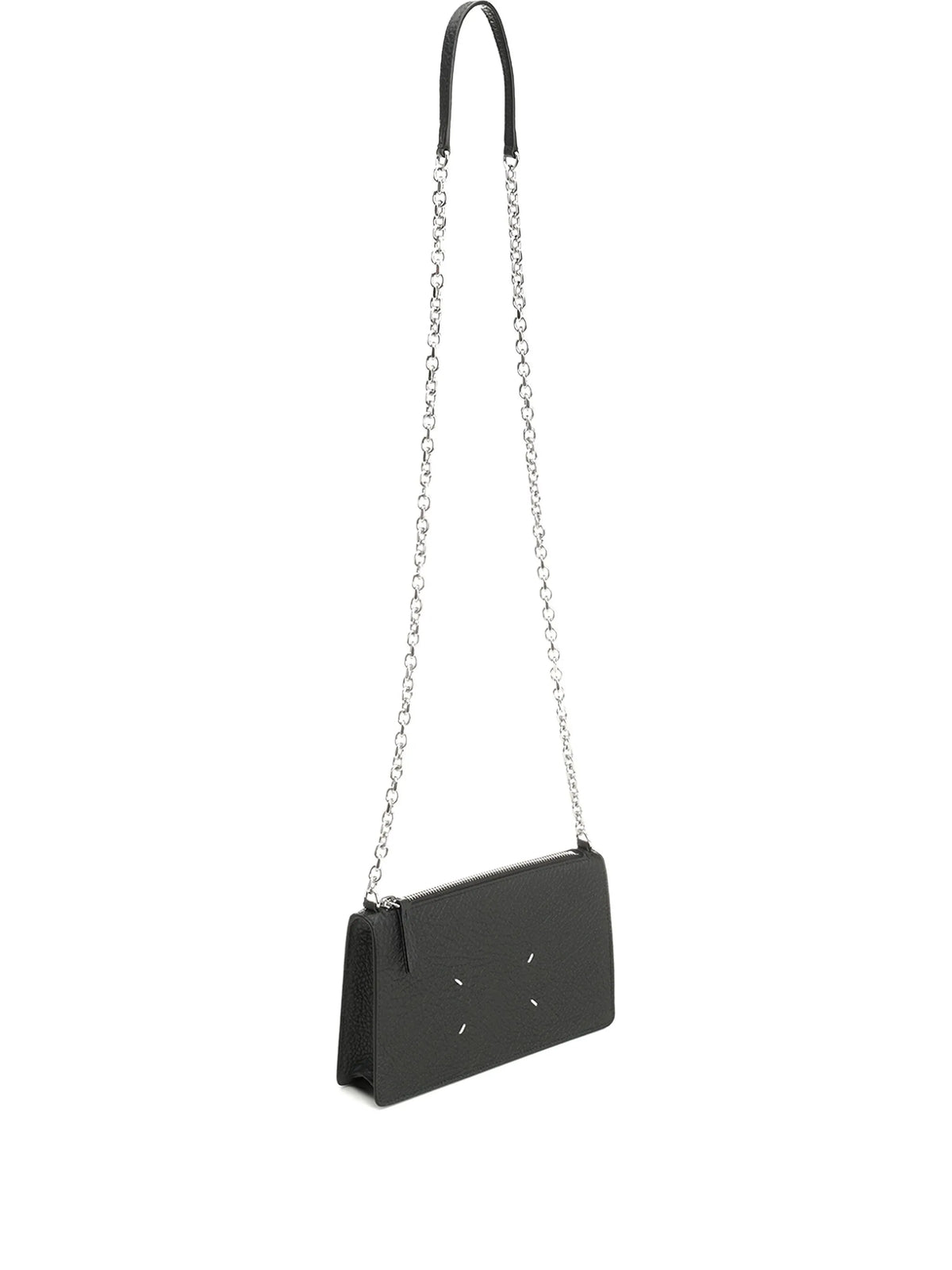 Maison Margiela cartera con cadena y cierre - Negro - imagen 1