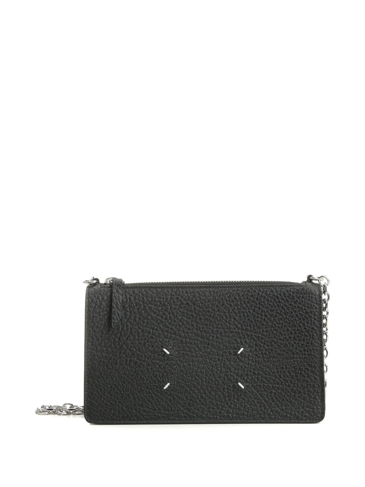 Maison Margiela cartera con cadena y cierre - Negro - imagen 3