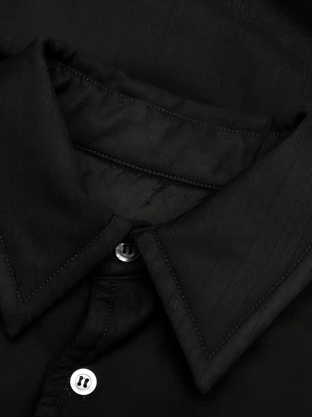 Maison Margiela camisa con botones y bolsillos - Negro - imagen 4