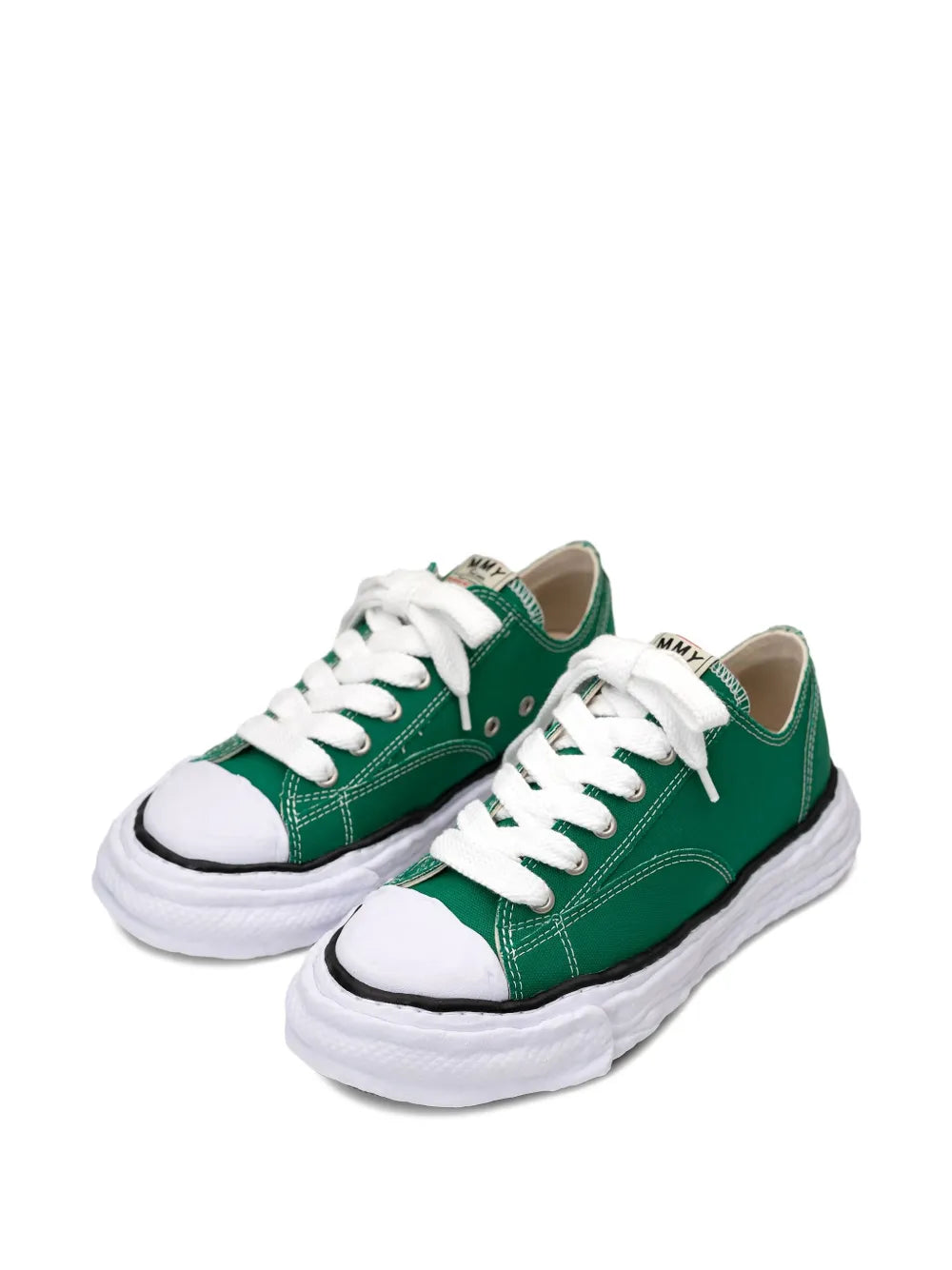 Maison MIHARA YASUHIRO tenis bajos Hank - verde