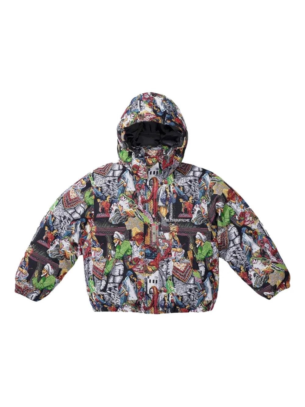 Supreme chamarra capitonada en colaboración con Bless Tapestry - Negro - imagen 1