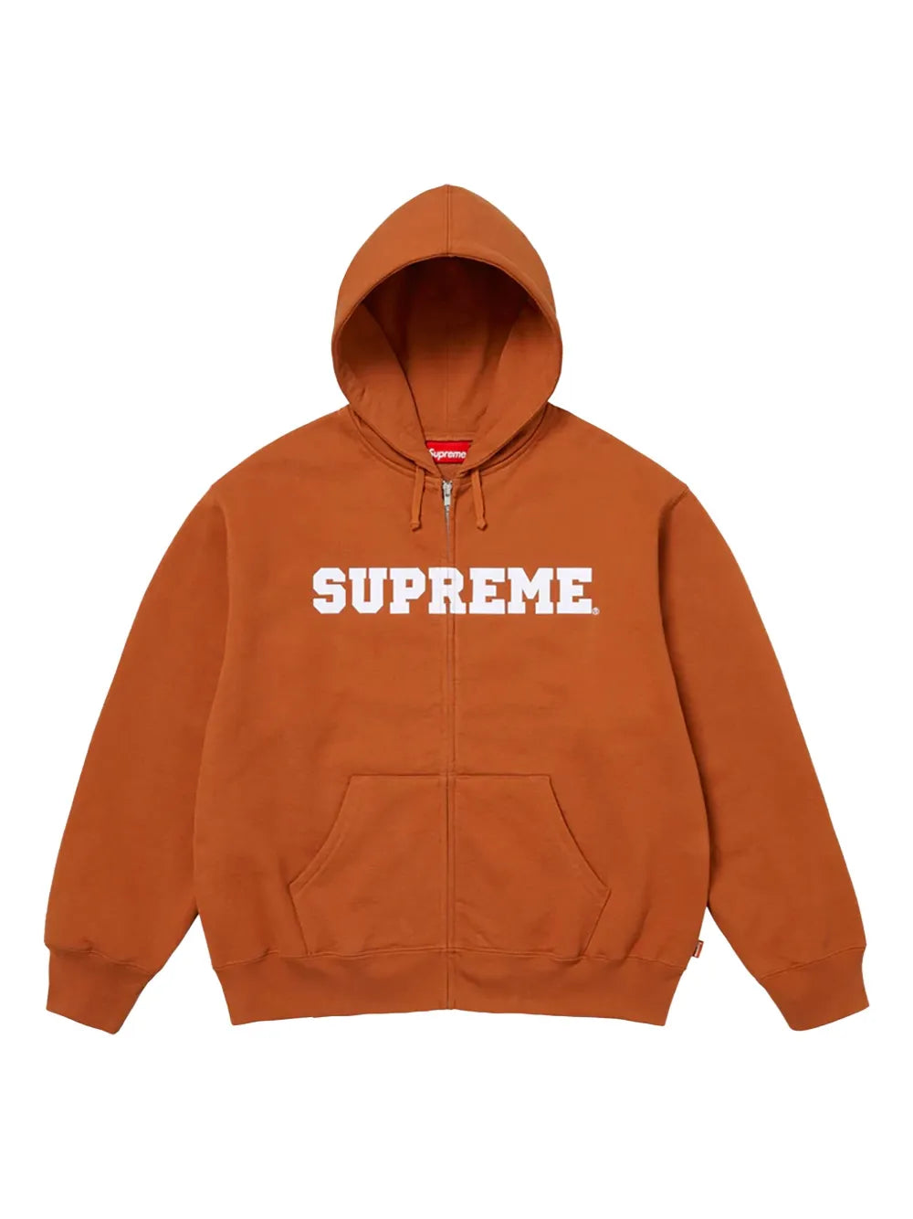 Supreme hoodie Rust con cierre - Marrón - imagen 1
