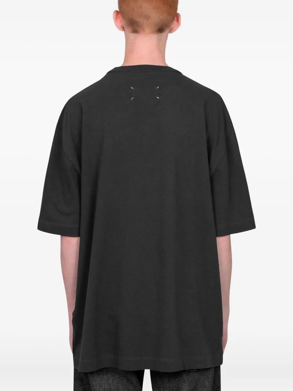 Maison Margiela playera con detalle del logo - Gris - imagen 3