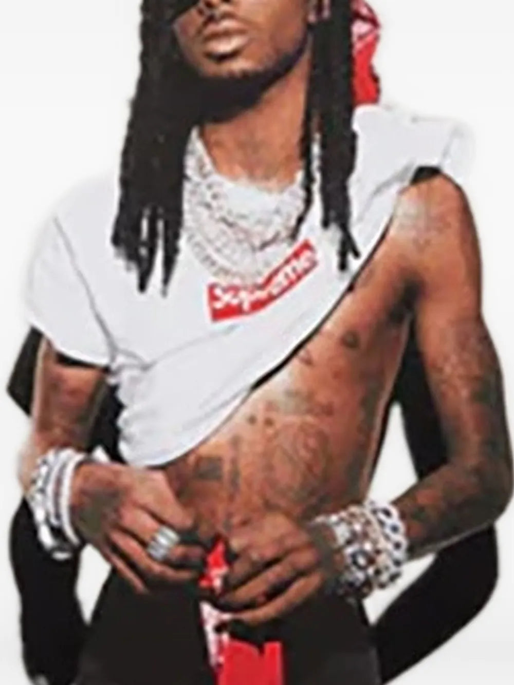 Supreme playera Stadium Playboi Carti Red - Rojo - imagen 2