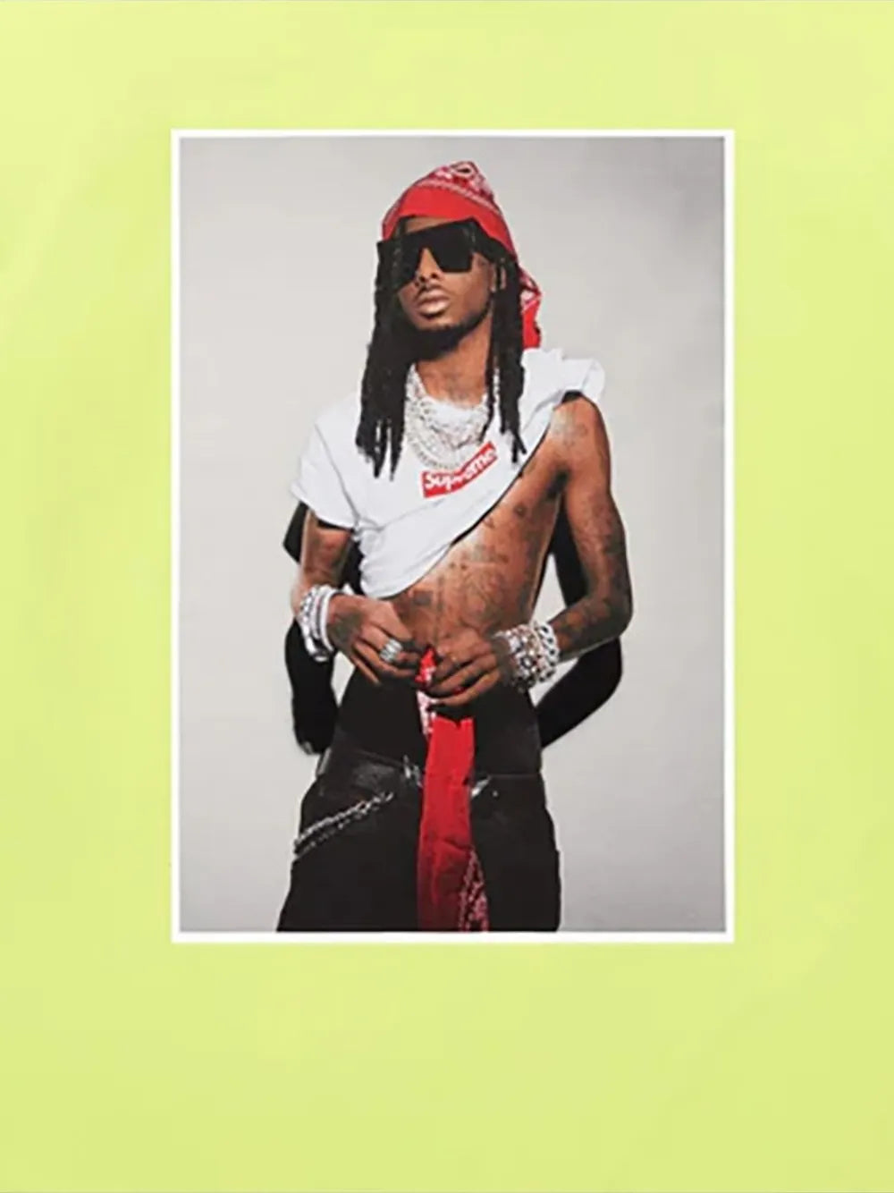 Supreme playera Stadium Playboi Carti - Verde - imagen 2
