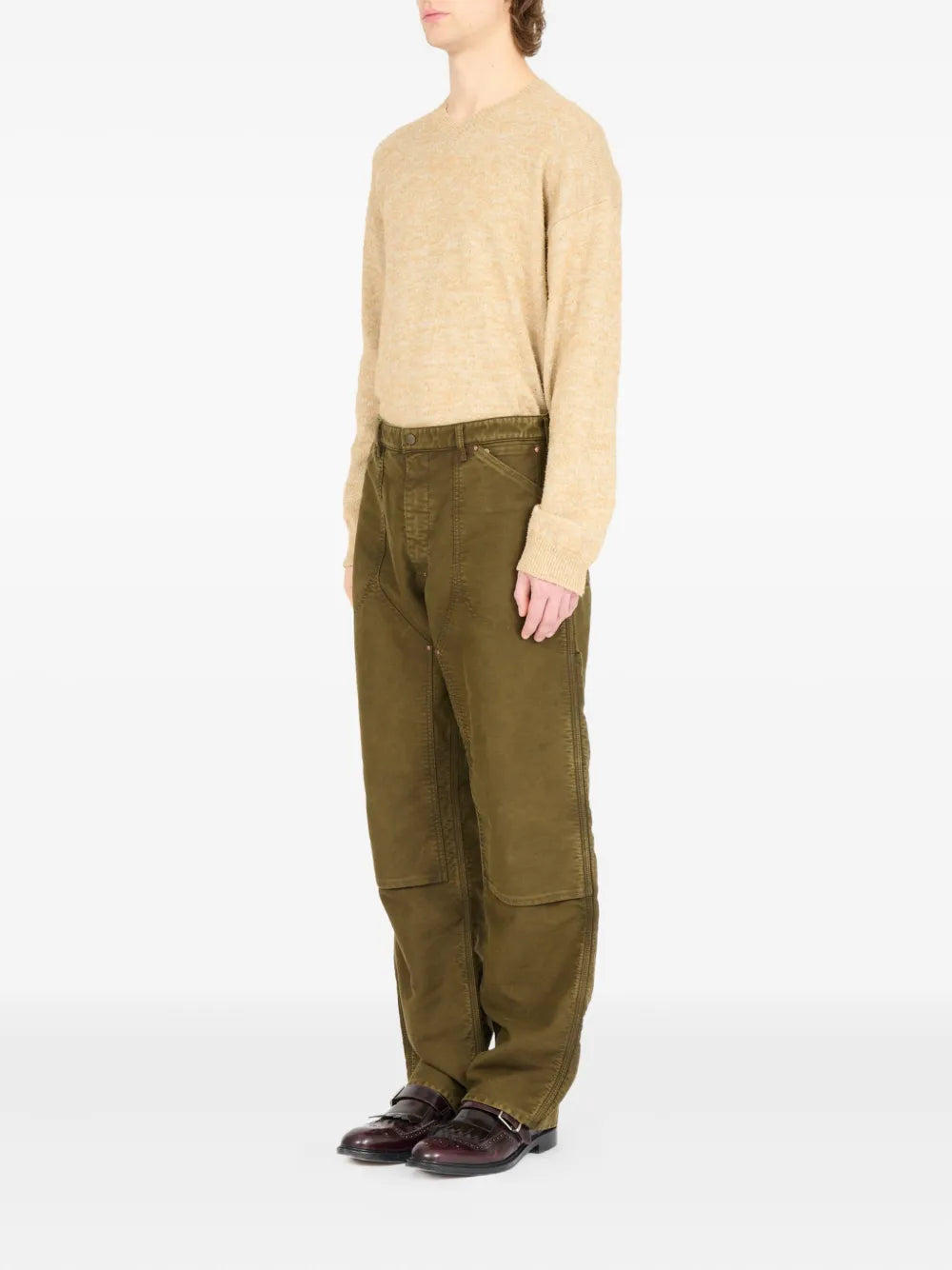 Maison Margiela pantalones anchos - Marrón - imagen 3