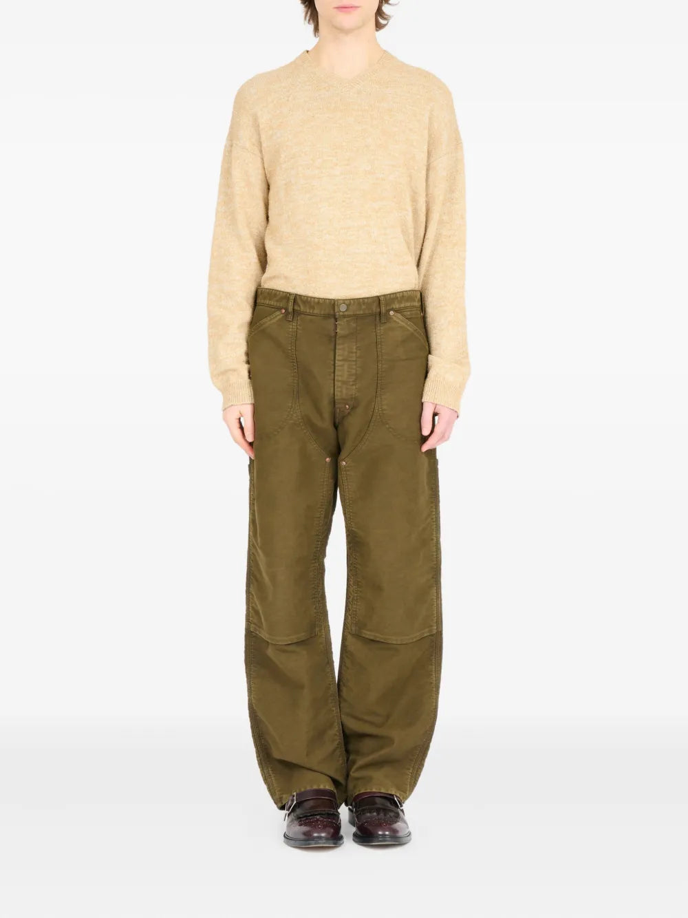 Maison Margiela pantalones anchos - Marrón - imagen 2