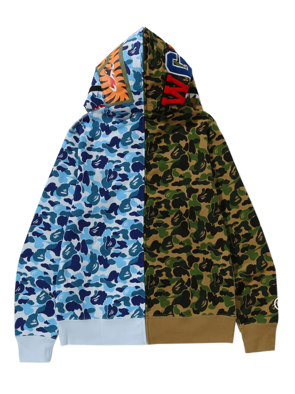 A BATHING APE® hoodie Abc Camo Separate Shark