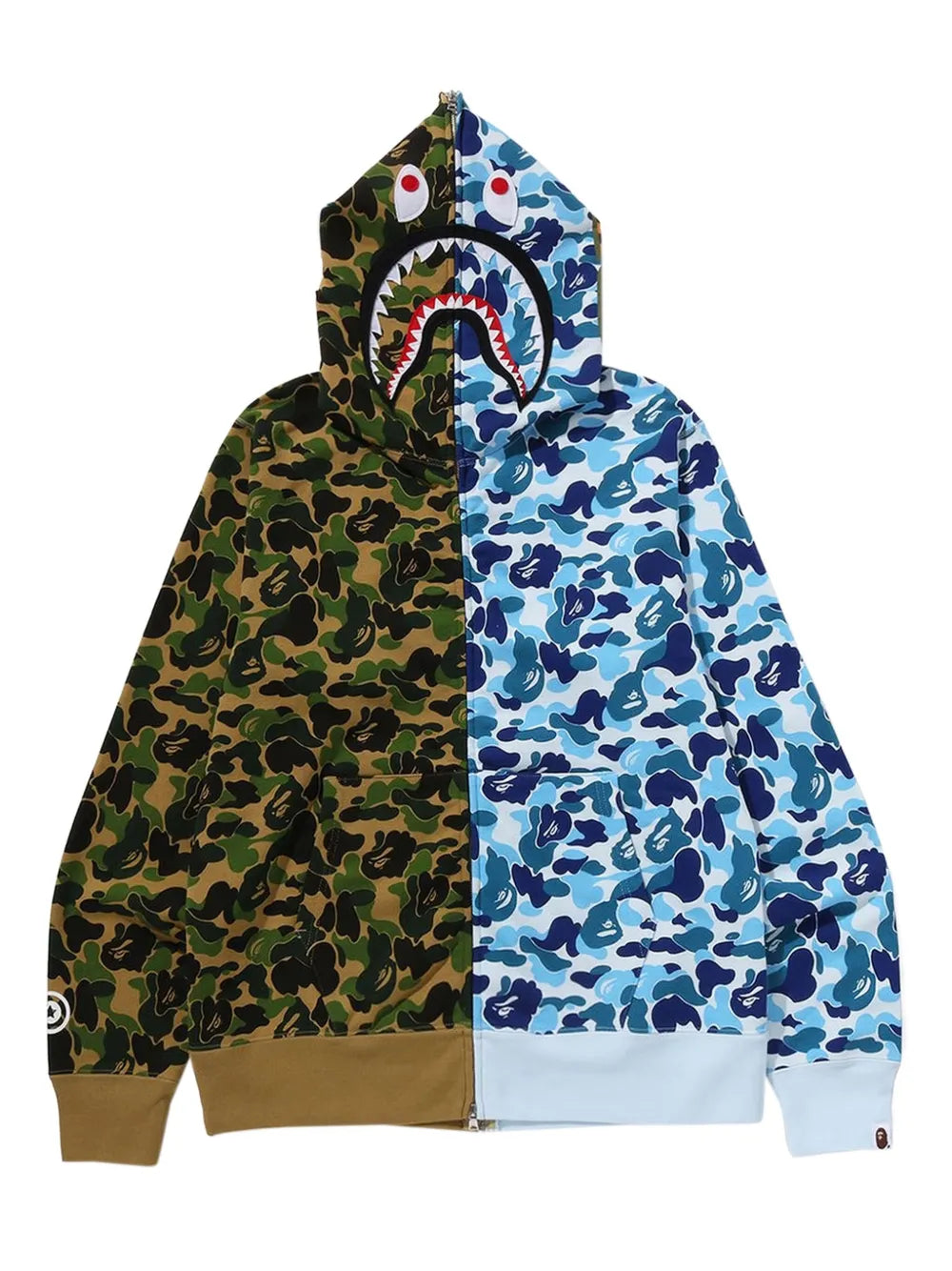 A BATHING APE® hoodie Abc Camo Separate Shark