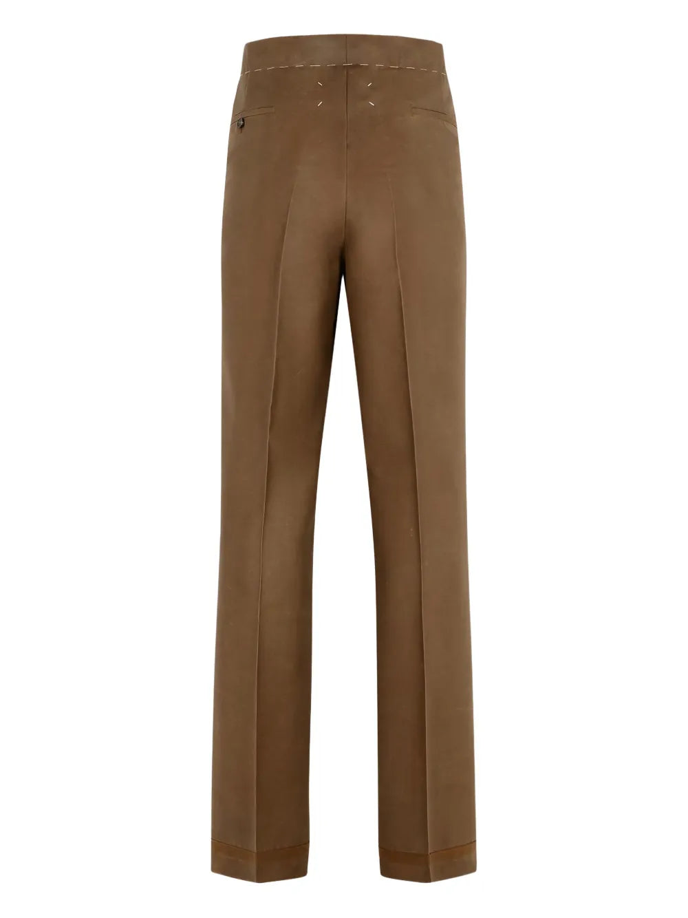 Maison Margiela pants con pliegues y cordones en la pretina - Marrón - imagen 2