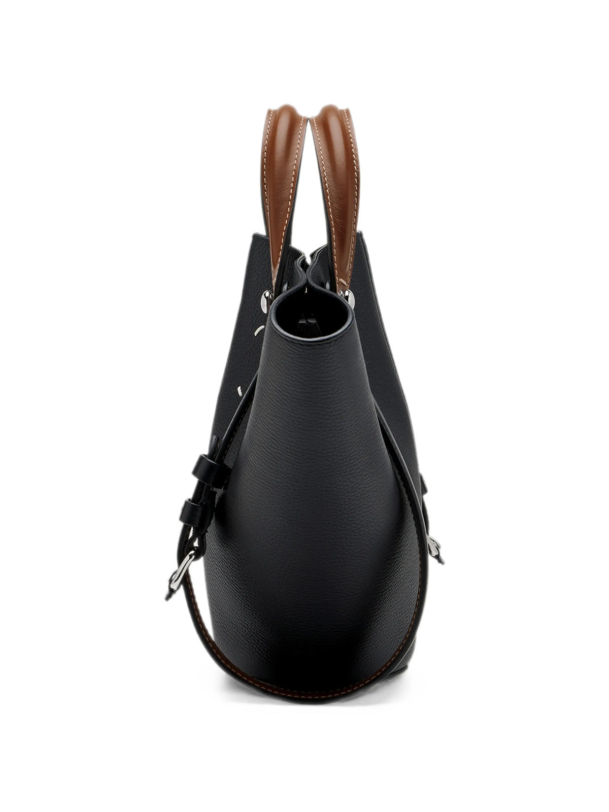 Maison Margiela tote Dress-age pequeña de piel - Negro - imagen 4
