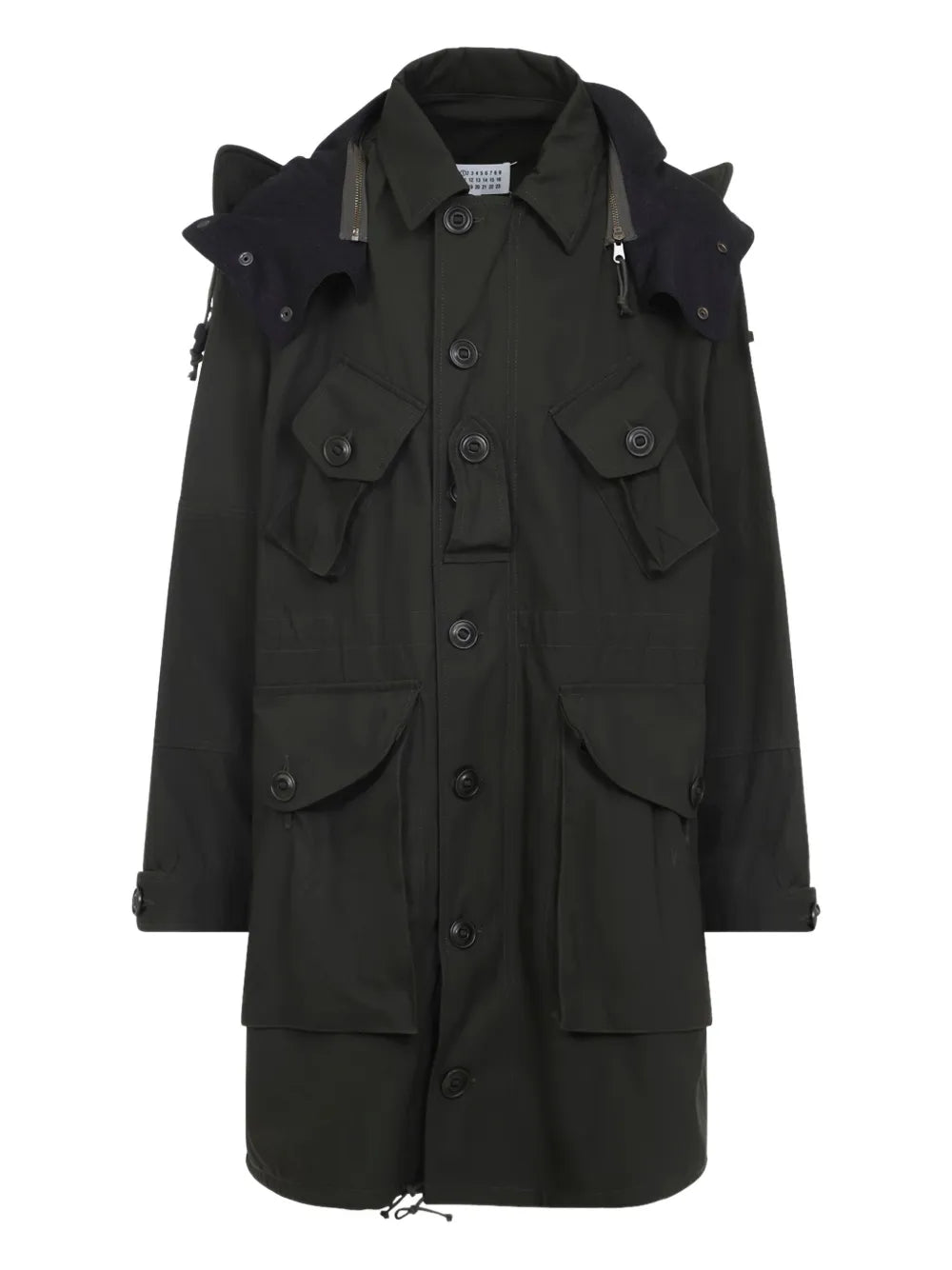 Maison Margiela chamarra con capucha - Negro - imagen 1