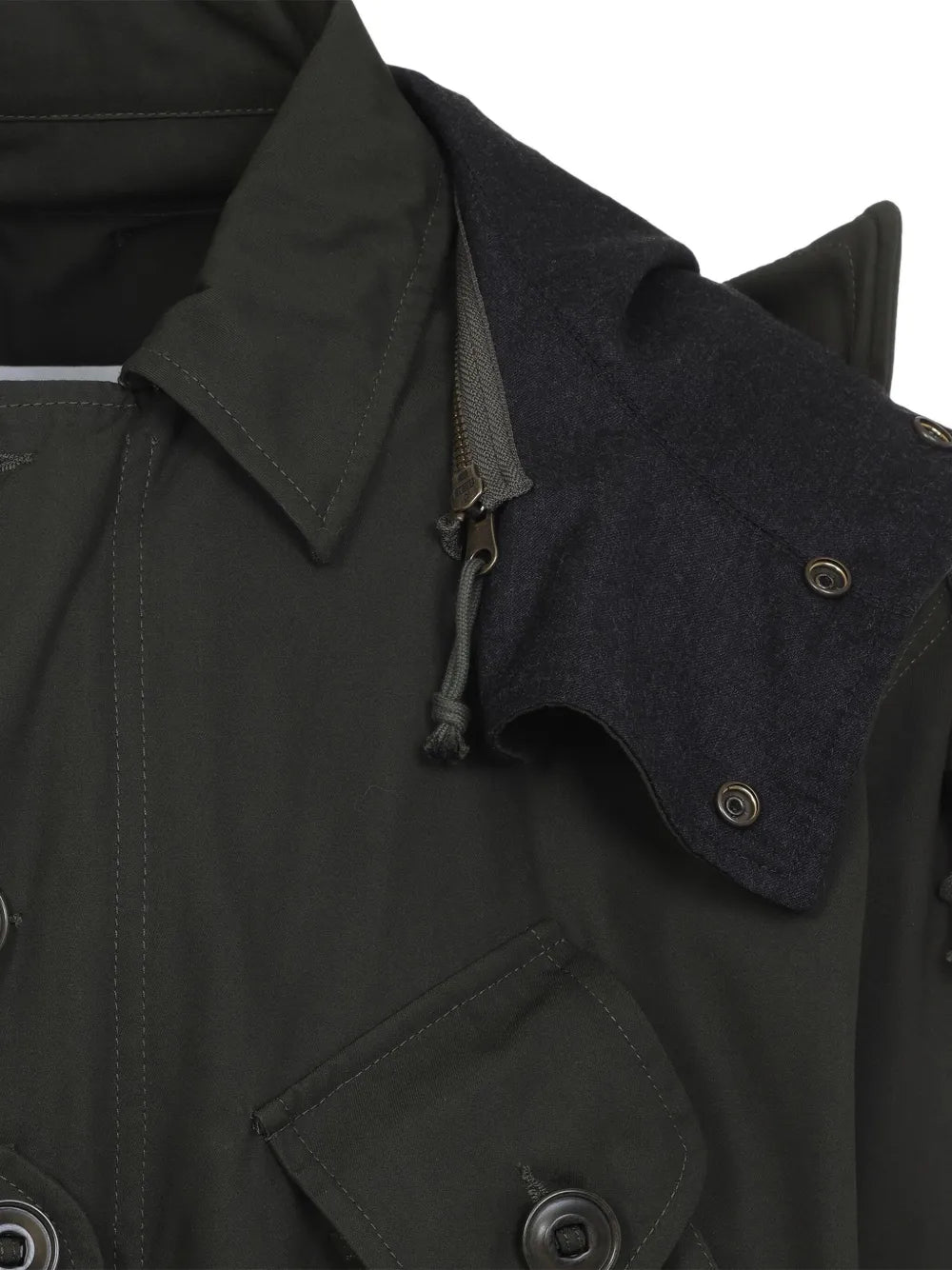 Maison Margiela chamarra con capucha - Negro - imagen 3