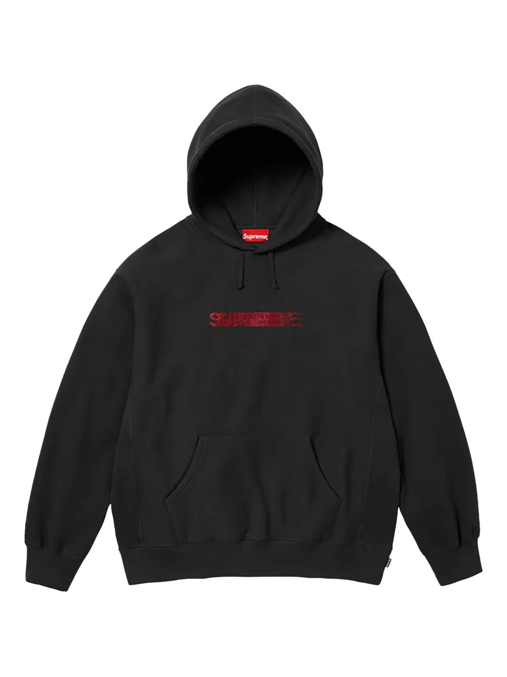 Supreme hoodie con logo en colaboración con Swarovski - Negro - imagen 1