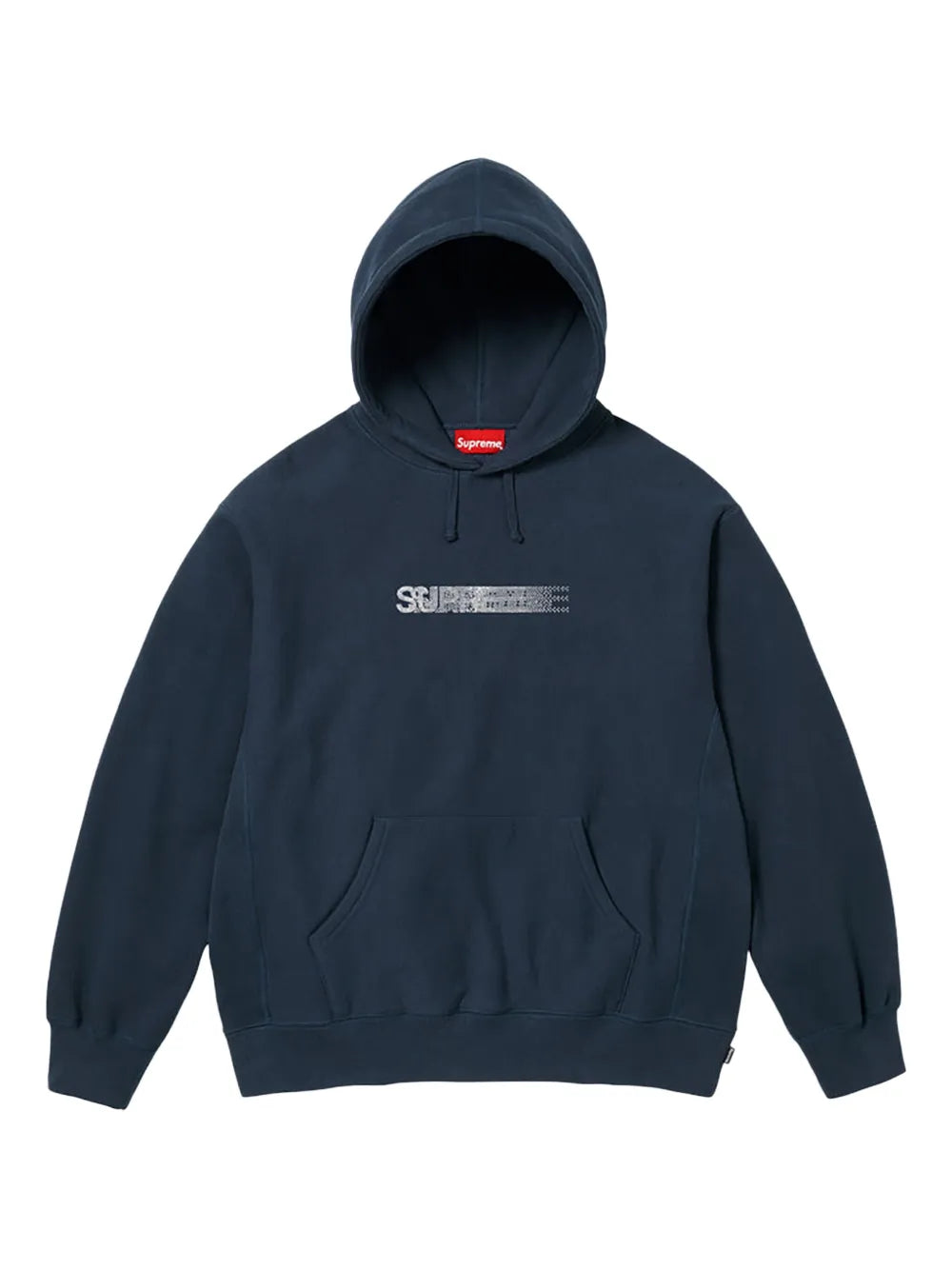 Supreme hoodie con logo en colaboración con Swarovski - Azul - imagen 1