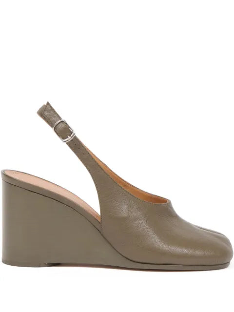 Maison Margiela zapatillas con puntera en punta - Verde - vista 1