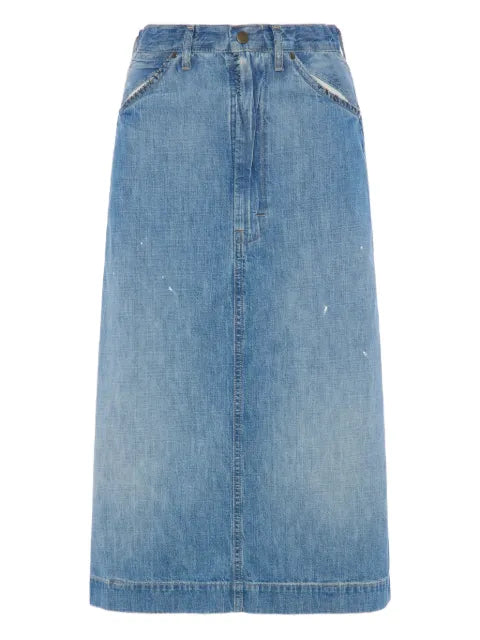Maison Margiela falda de mezclilla midi - imagen 1