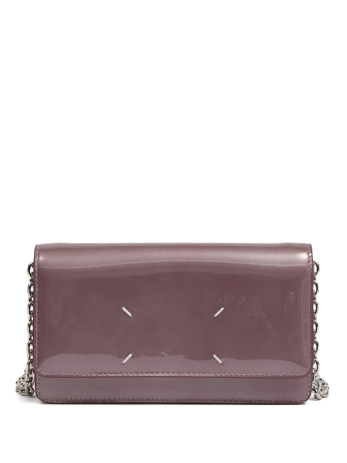 Maison Margiela cartera mediana con detalle de cuatro costuras - Morado - imagen 1